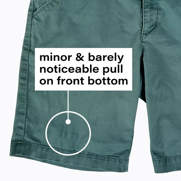 Lee Chino Mid-Rise Shorts Sz 6M Aqua Cotton Basic Preppy Beachy Nautical Classic - Picture 8 of 9